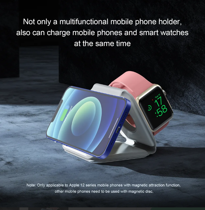 Foldable 3-in-1 Wireless Charger 15W